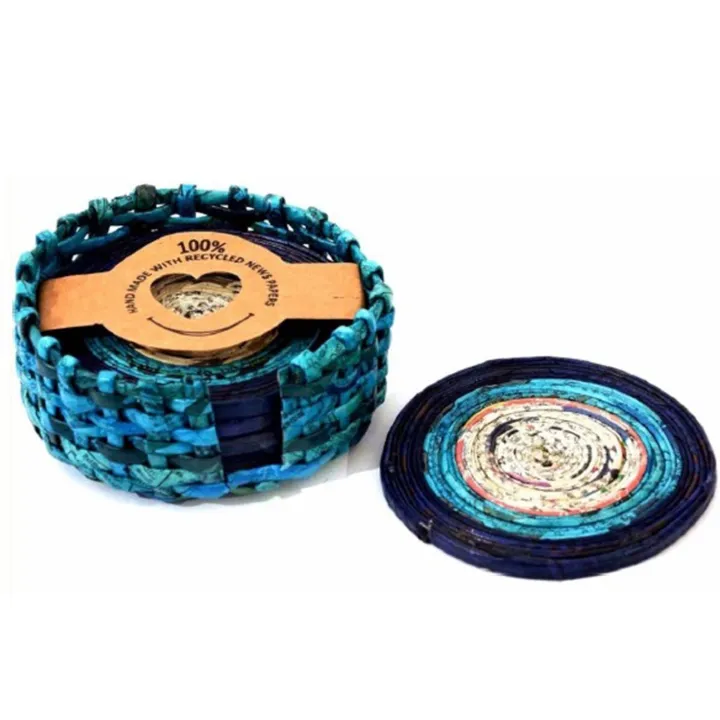 COASTERS%20PACK%20OF%2006%20made%20out%20of%20Recycled%20Newspapers%20-%20Image%207