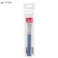 Monja 3Pcs/Set Nail Art Acrylic Transparent Handle Stripes Lines Liner Drawing Brush Pattern Design Painting Pen Manicure Tool. 