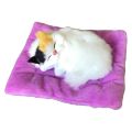 Kid Realistic Mew Sound Cat Sleeping in Nest Activated Carbon Plush Toy Car Decor. 