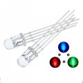 100 pcs /Lot Transparent Round 5mm Super Bright Water Clear Green Red White Yellow Blue Light LED Bulbs Emitting Diode. 