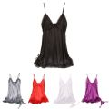 Lingerie Home Dress Ladies Lace Summer Silk Satin Skirt Sleepwear Nightwear Nightdress. 
