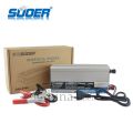 Suoer 500w solar inverter 12V dc to 230V ac off grid inverter modified sine wave charger 10A. 
