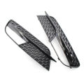 A Pair Front Bumper Fog Light Lamp Grille Grill Replacement For AUDI A5 12-16. 