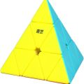 QY Pyramid Speed Cube, 3x3x3 Qiming Pyramid Speed Cube Triangle Cube Puzzle Magic Cube (Stickerless). 
