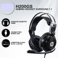 HP H200GS Wired Over-Ear Gaming Wired Headset with Rotatable Mic LED Lighting Ergonomic Design for PC. 