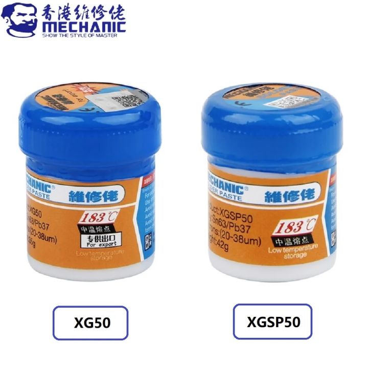 solder paste MECHANIC XG50 XGSP50 Sn63/Pb37 Solder Tin Paste Melting ...