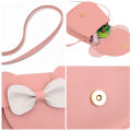 Girls Bowknot Messenger Bag Cartoon Bows Kids Shoulder Bag Children PU Leather Cute Coin Purse Handbag. 
