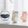 USB Mini Desktop Natural Fan Portable 3 Speed Adjustable 360 Degree Rotating Fan Five-leaf Fan Less Noise Light Weight Portable For Office Household Traveling. 