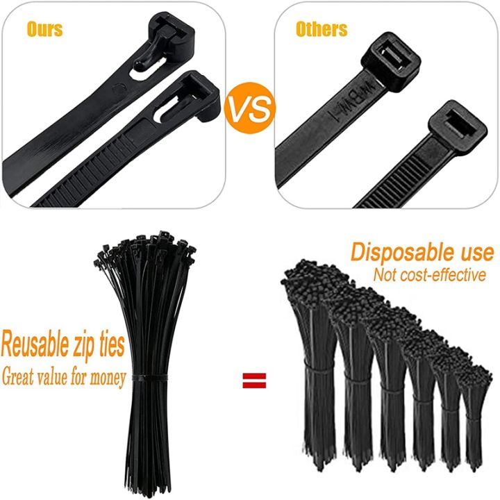 NXFDSIOZ%20Releasable%20Zip%20Ties%2012Inch%20Heavy%20Duty%20Zip%20Tie%20Thick%20Black%20Cable%20Ties%20100Lb%20Tensile%20Strength%20Nylon%20Cable%20Wire%20Ties%20100Pcs%20-%20Image%208
