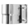 3" inch Stainless Steel Exhaust Pipe Repair Sleeve Joiner Clamp On Connector. 