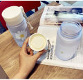 Outdoor Leakproof Travel Cute Small Daisy Plastic Water Bottles. 