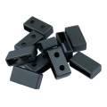 10x Rubber Watch Band Loop for BA100 GA100 Retainer Black 20mm. 