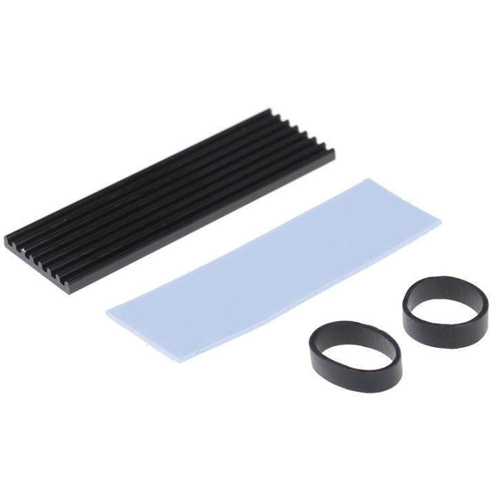Dissipatore In Alluminio Con Thermal Pad Per SSD M.2 NGFF 2280 - Kit Di Raffreddamento Nero