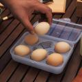 6 Grids Egg Storage Box Egg Storage Case Egg Dispenser Refrigerator Egg Tray Egg Organizer Case Outdoor Camping Egg Carrier. 