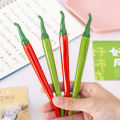 1/5/10Pcs 0.5Mm Creative Simulation Vegetable Pepper Gel Pen Black Ink Pen Student Office Stationery Cute Cartoon Modeling Signature Pen. 