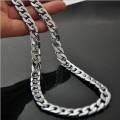 Men's Stainless Steel Silver Curb Chain Necklace 8mm x 60cm. 