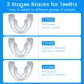 3 Stages Silicone Tooth Invisible Orthodontic Set Dental Appliance Teeth Retainer Mouth Guard Braces Tooth Tray Tooth Care Tool. 