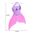 Children Swimming Fins Kids Mermaid Flippers Diving Feet Monofin Whale Tail Silicone Flippers Swimming Gear Accessories. 