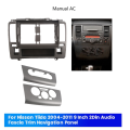 Car Dashboard DVD 9 Inch 2Din Audio Fascia Trim Panel for Tiida 2004-2011 Stereo Android Player Navigation Frame. 
