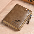 【BestGO】Aiks Kangaroo Anti-Theft Card Holder Antimagnetic Wallet Purse PU Men Money Clip 0188. 