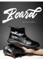 【ALLGOOD】Men Leather Boots New Martin Boots Shoes High Top Shoes Shoes for Men Casual Trend Ankle Boots Loafers Boot. 