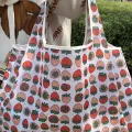 【ALLGOOD】Mode Shop Polyester Women's Large Capacity Handbag Casual Foldable Shopping Bag. 