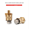 Battery Pole Adapter 1 Pair M6 Battery Pole Battery Pole Terminals Brass for Lithium Car Batteries. 