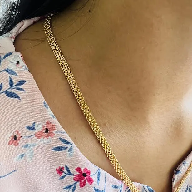 Gold%20plated%203.5MM%20Bismark%20Chain%20For%20Ladies%20&%20Gents%2018/24%20Inch%20-%20Image%204