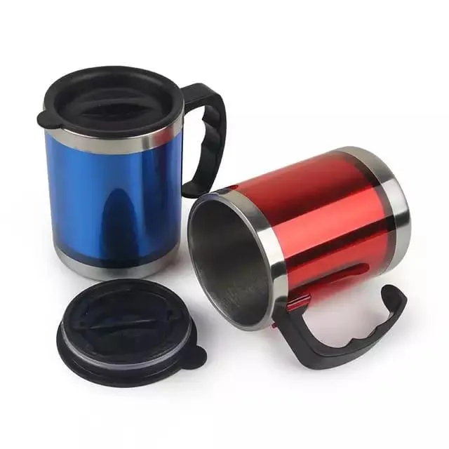 Stainless Steel Travel Mug With Lid (Vacuum Insulated Travel Mug) 400ml