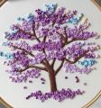 Tree Wall Hnging Embroidery Hoop Art Hand Embroidery Finished Art Customized Housewarming Gift Idea Landscape Modern Decor Wall Hanging. 