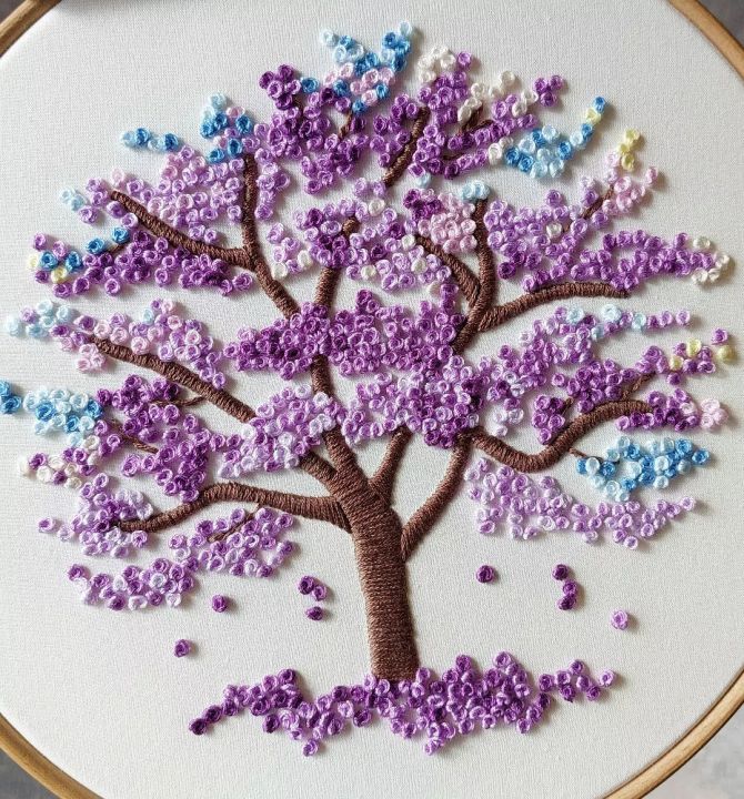Tree%20Wall%20Hnging%20Embroidery%20Hoop%20Art%20Hand%20Embroidery%20Finished%20Art%20Customized%20Housewarming%20Gift%20Idea%20Landscape%20Modern%20Decor%20Wall%20Hanging%20-%20Image%205