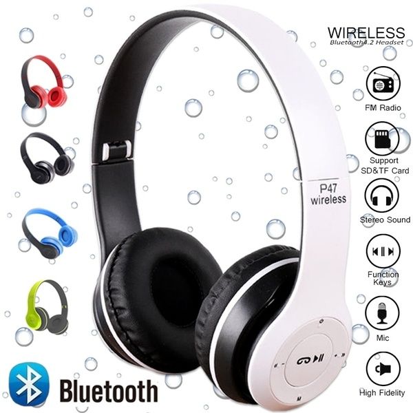 P47%20Bluetooth%204.1%20Headphone%20Wireless%20Headband%20Earphone%20Hands%20Free%20Music%20Headset%20With%20MF/TF%20&%20AUX%20ports%20,%20P47%20Cat%20Ears%20-%20Image%204