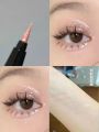 Light Pink High-gloss Silkworm Pen Crushed Diamond Powder Brightening Long-lasting Waterproof Slim High-gloss Eyeliner Liquid. 