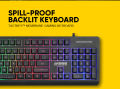 Armaggeddon Kalashnikov AK666 Anti-Ghosting And Spill Proof Backlit Keyboard - 8 Lighting Effect. 