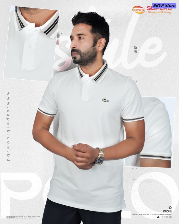 BBYP Lacoste Men's Premium Polo T-Shirt – Timeless Profesional Style ...