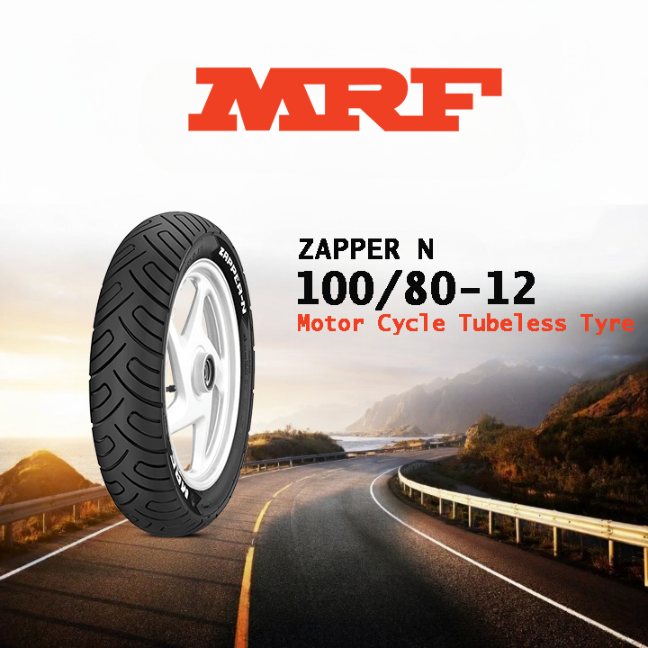 MRF 100/80-12 TUBELESS ZAPPER FN
