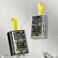 1Pcs 18650 Battery Charger Case Cool DIY Power Bank Box Fast Charging Case With Night Light Charging Power Bank Case Without Battery. 