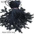 ECHIDNA Clothes Tag Ropes Firmly Snap Lock Pin Loop Fastener Hook Ties Tag Rope. 