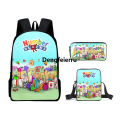 Dengfeierru LaoXzhongX Digital Building Blocks Numberblocks Backpack Birthday Gift Portable For Girls Kids Pencil Case Backpack Anime Cartoon School Bag Mochila. 