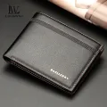LouisWill Men Wallets Short Wallets Soft PU Leather Purse Bifold Wallet Money Cash Purses Clasp Coin Pouch ID Credit Cards Holders for Business Travel Office. 
