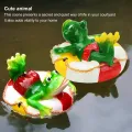 Pond Ornaments Resin Colorfast Easy Float Water Floating Garden Statue for Home Garden Yard boat. 