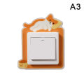 Luminous Animal Switch Sticker Cartoon Sticker Glow In The Dark Fluorescent Decoration Panda Switch Sticker Home Kid Room Decor. 