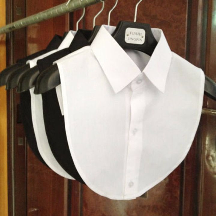 Women Cotton Lace Collar Blouse Vintage Detachable Shirt Collar Collar Lapel Blouse Top Women Clothes Accessories