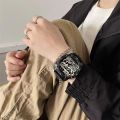 【Hengli jewelry story】Non-Mechanical Watch for Men, Simple Fashionable Personality Hip-Hop Cool Handsome Large Dial. 
