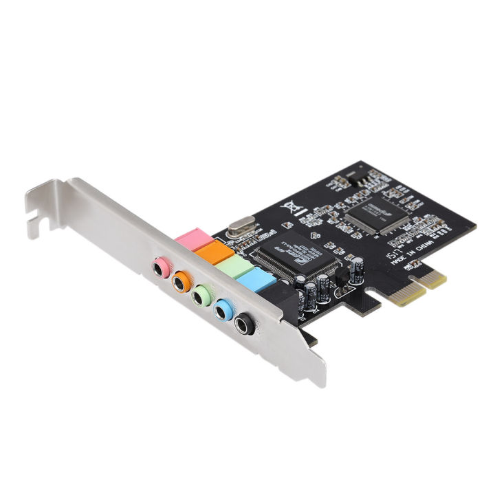 PCI-E%20Express%20Expansion%20Card%205.1%20Sound%205%20Port%20Sound%20Card%20Stereo%20Surround%20Sound%20Card%20for%20Desktop%20Black%20-%20Image%204