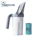 Litter Scoop with Refill Bag Large Capacity Cat Litter Scoop with Refill Garbage Bag Roll Portable Poop Scooper for Easy Cleaning Pet Supplies for Cat Litter Box. 
