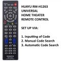 Common Home Theater Remort Control Universal Home Theater DVD Blue Ray All In Remote Control HUAYU RM-H1263. 