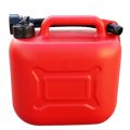 5L Car Fuel Tank Can Spare Plastic Petrol Gas Container Anti-Static Fuel Carrier with Pipe for Car Travel. 