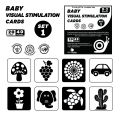 Baby Visual Stimulation Cards Montessori 0-12 Months High Contrast Flash Card  Baby Visual Cards. 