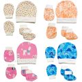 Baby's 5 Pcs/Set Newborn Baby Anti-Scratch Births Cap Glove Socks 0-3 Months Baby's Accessories Set Newborn Baby Item. 